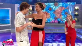 	<p>Laura Huarcayo y su hijo Valentino enternecieron bailando bachata Qué bonito.</p>