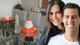 Maju Mantilla y su esposo Gustavo Salcedo muestran desde ya la decoración de su casa por Navidad.