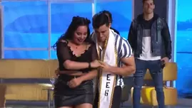 	<p>Marianita y Austin Palao se lucieron en la pista de baile con esta salsa</p>