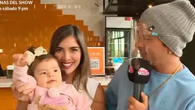 Mario Hart y Korina Rivadeneira presentaron nuevo local de comida saludable junto a su hija Lara