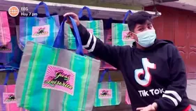 Maykol Show lanza su emprendimiento de bolsas "Guxi Luiwiton"