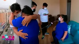 Mamá de Maykol Show lloró al conocer departamento de estreno de su hijo.