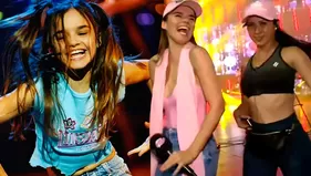 Melody bailó en vivo su canción "El baile del gorila" junto a Linda Caba