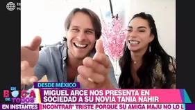 Miguel Arce presentó oficialmente a su pareja Tania Nahir