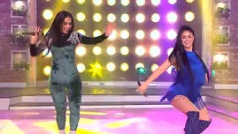 Pamela Franco y Linda Caba se enfrentaron en duelo de baile a ritmo de cumbia.