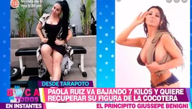 Paola Ruiz mostró su figura tras bajar 7 kilos