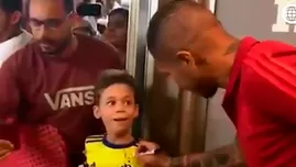 	<p>Paolo Guerrero tuvo noble gesto con niño en su regreso a Flamengo.</p>