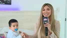 	<p>Paula Manzanal presentó a su hijo Valentino en televisión.</p>