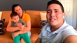 Pedro Loli lloró de emoción por sorpresa de Fiorella Méndez y su hijo