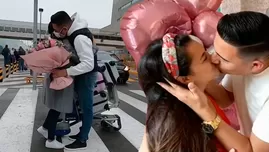 	<p>Pedro Loli sorprendió a Fiorella Méndez con romántico detalle en el aeropuerto.</p>