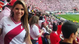 	<p>Perú vs Colombia: Alexandra Hörler se quedó sin voz por alentar a la selección.</p>