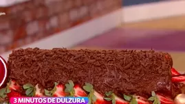 Receta de pionono de chocolate.