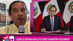 Reinaldo Dos Santos sorprendió con esta predicción sobre Martín Vizcarra