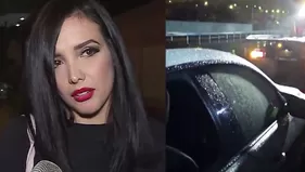 Rosángela Espinoza: Así quedó su auto tras asalto en plena carretera | VIDEO