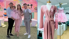 Samahara Lobaton y su hija Xianna lucieron exclusivos trajes de diseñador en fiesta del primer año.