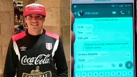 Selección peruana: Aldo Corzo sorprendió con este mensaje en WhatsApp