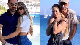 	<p>Sheyla Rojas y Fidelio Cavalli disfrutan así su amor en Grecia.</p>