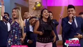 	<p>Tula Rodríguez se emocionó con su canción Que levante la mano.</p>