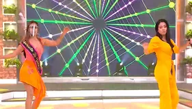 Tula Rodríguez y Marisela Puicón recordaron coreografía de "Las vírgenes de la cumbia"