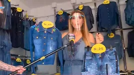 	<p>Viviana Rivasplata inauguró outlet con gran remate de sus jeans.</p>