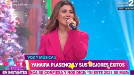 Yahaira Plasencia cantó sus populares temas musicales que la hicieron triunfar en 2020