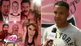 	<p>Yahaira Plasencia y César Távara juntos en mural en el Callao.</p>