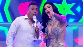 Christian Cueva y Pamela Franco cantaron en TV