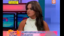 	<p>Angie Arizaga rompió su silencio en entrevista</p>