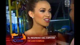 	<p>Angie Arizaga habl&oacute; sobre el viaje de Nicola a Brasil.</p>