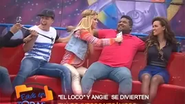 	<p>Angie Arizaga y Juan Pablo Bezada se divierten en los juegos mecánicos.</p>