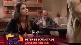 	<p>Bloopers de Al fondo hay sitio: Peter se equivoca de apellido con Rub&iacute;.</p>