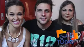 	<p>Angie Arizaga, Nicola Porcella y Fiorella Solimano.</p>