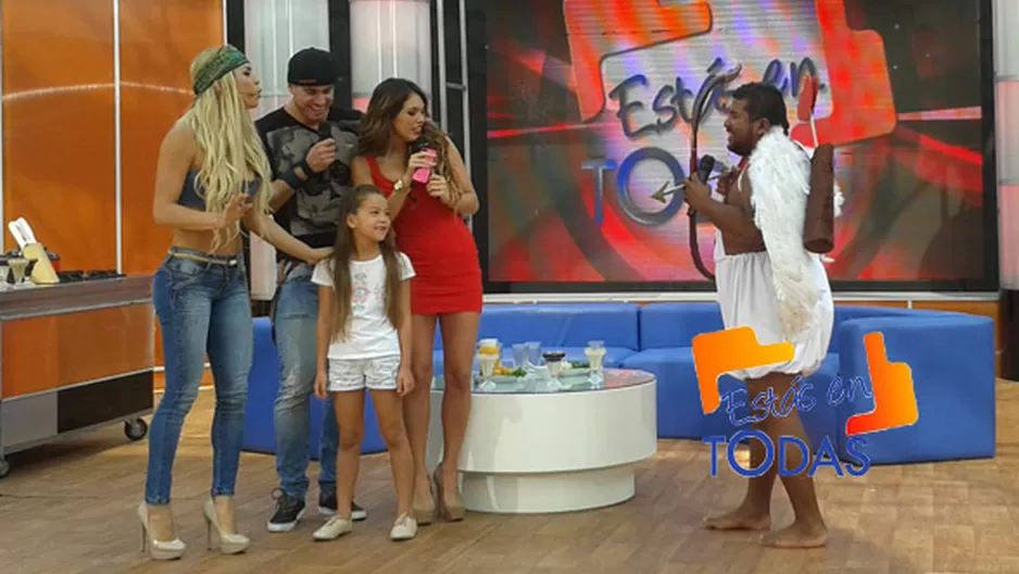 Choca perdió la apuesta y se vistió de cupido en el programa