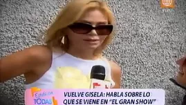 	<p>Gisela Valc&aacute;rcel dio detalles de lo que se viene en El Gran Show.</p>