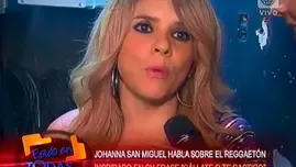 	<p>Johanna San Miguel habló sobre canción Cállate o te castigo</p>