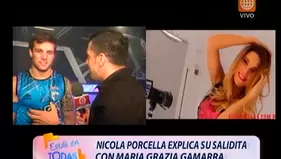 ¿Qué pasó en la "salidita" de Nicola Porcella con María Grazia Gamarra?