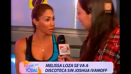 	<p>Melissa Loza salió a discoteca sin Joshua Ivanoff</p>