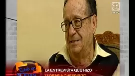 	<p>Roberto G&oacute;mez Bola&ntilde;os: Mira la entrevista que hizo llorar a Chespirito.</p>