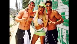 	<p>Sheyla Rojas, Benjam&iacute;n Lukovski y Facundo Gonz&aacute;lez disfrutaron de un d&iacute;a de piscina.</p>