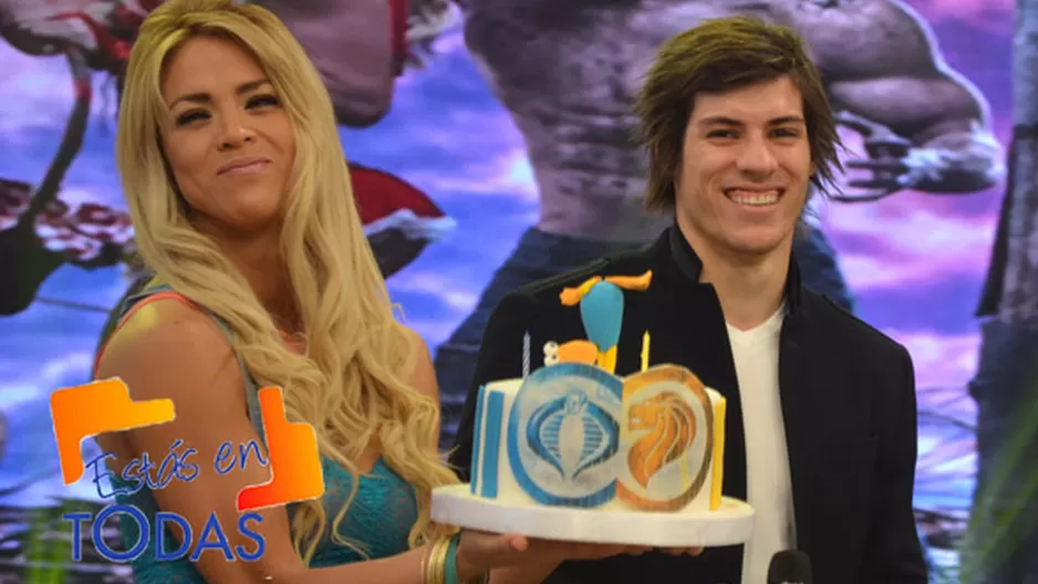 Sheyla le cantó el cumpleaños feliz a Patricio.