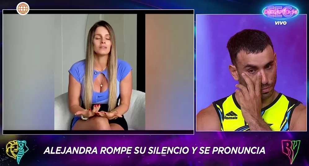 Said Palao lloró al ver video de Alejandra Baigorria.