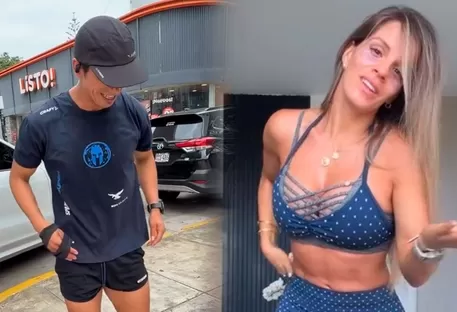 Alejandra Baigorria teniendo tremendo gesto con su coach | Composición: Katherine Lozano | Fuente: Instagram alejandrabaigorria