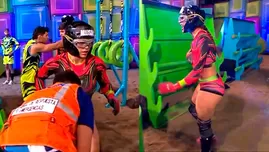 Allison Pastor sufrió lesión durante reto con Rosángela. | Fuente: América Televisión