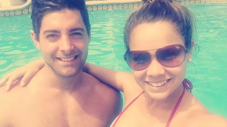 Andrea San Martín y Sebastián Lizarzaburu festejaron los tres años de su "bebé".