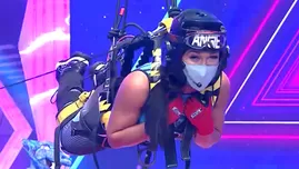 	<p>Angie Arizaga se conmovió al vencer su miedo a las alturas.</p>