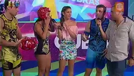 	<p>Angie Arizaga y Nicola Porcella discusión en Esto es Guerra.</p>