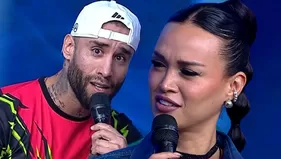 Angie Arizaga y su reacción cuando Jota habló de un segundo hijo