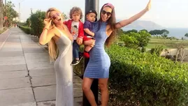 	<p>Los beb&eacute;s de Natalie V&eacute;rtiz y Sheyla Rojas disfrutaron de su primer paseo juntos.</p>