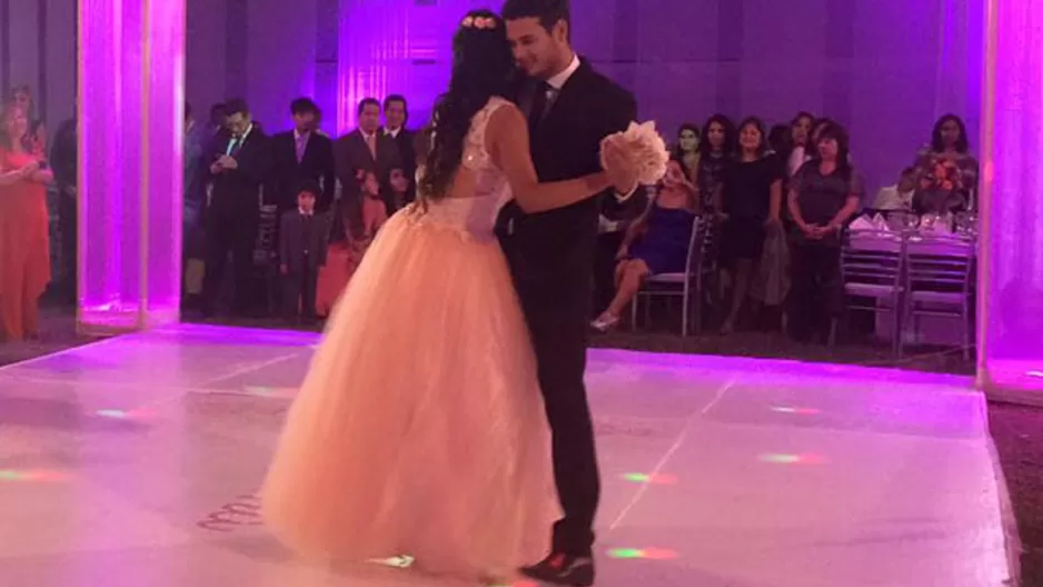 Bruno Rocha muy feliz por cumplir el sueño de una quinceañera.