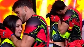 Fabio Agostini besó a Rosángela Espinoza por elogiarlo en EEG. | Fuente: América Televisión